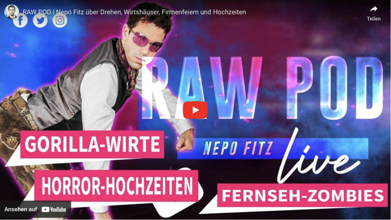 RAW POD | Nepo Fitz über Drehen, Wirtshäuser, Firmenfeiern und Hochzeiten